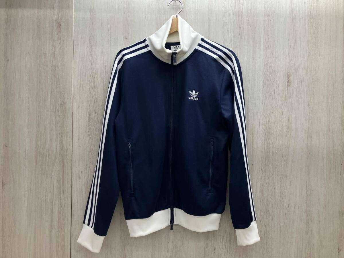 adidas/アディダス CLASSIC TRACK TOP IP0418 ベッケンバウアー ジャージ スタンドカラー ナイトインディゴ 2wayジップ トレフォイル刺繍 M