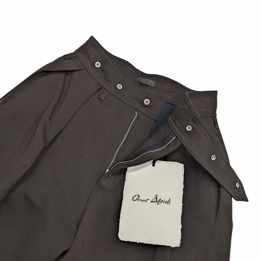 OMAR AFRIDI オマールアフリディ] REICH PLEATED TROUSERS タック