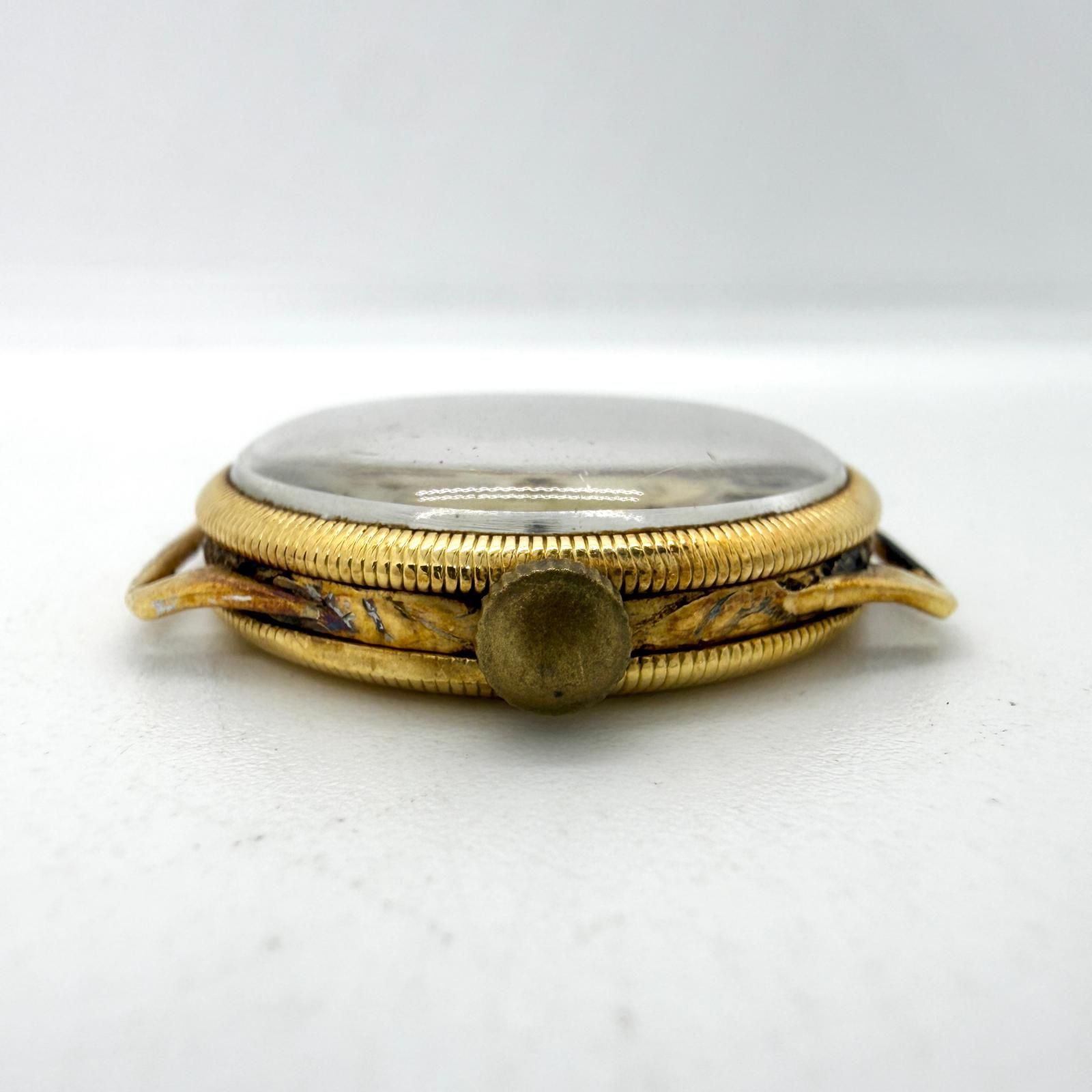Movado モバード グレー 手巻き レディース ヴィンテージ 18K YG 総