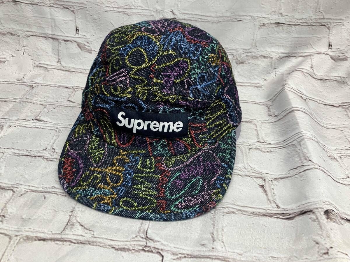 Supreme キャップ HANDWRITING DENIM CAMP CAP