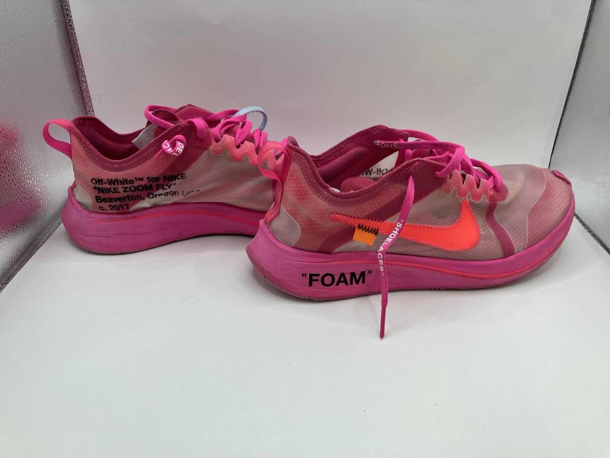 NIKE×OFF-WHITE ナイキ×オフホワイト ZOOM FLY PINK ズーム フライ 