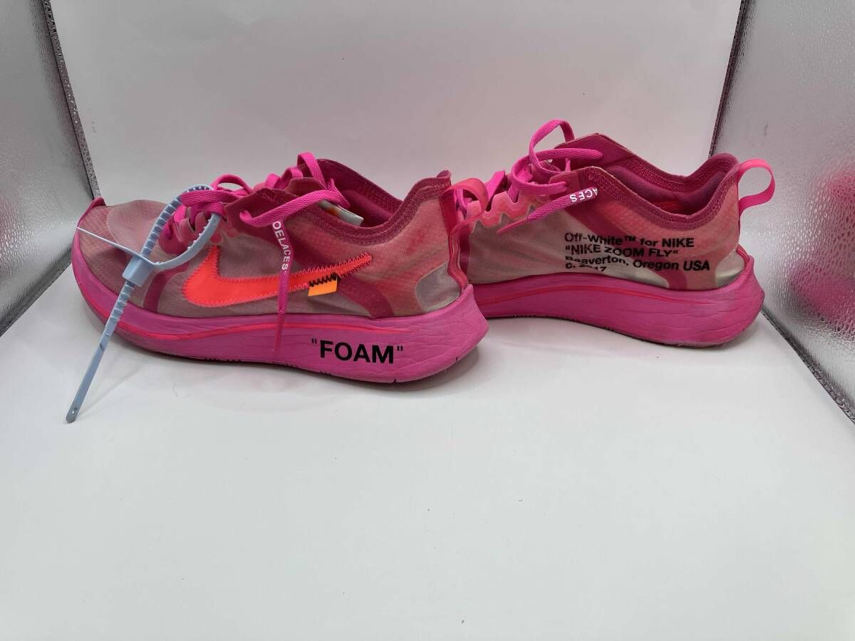 NIKE×OFF-WHITE ナイキ×オフホワイト ZOOM FLY PINK ズーム フライ 