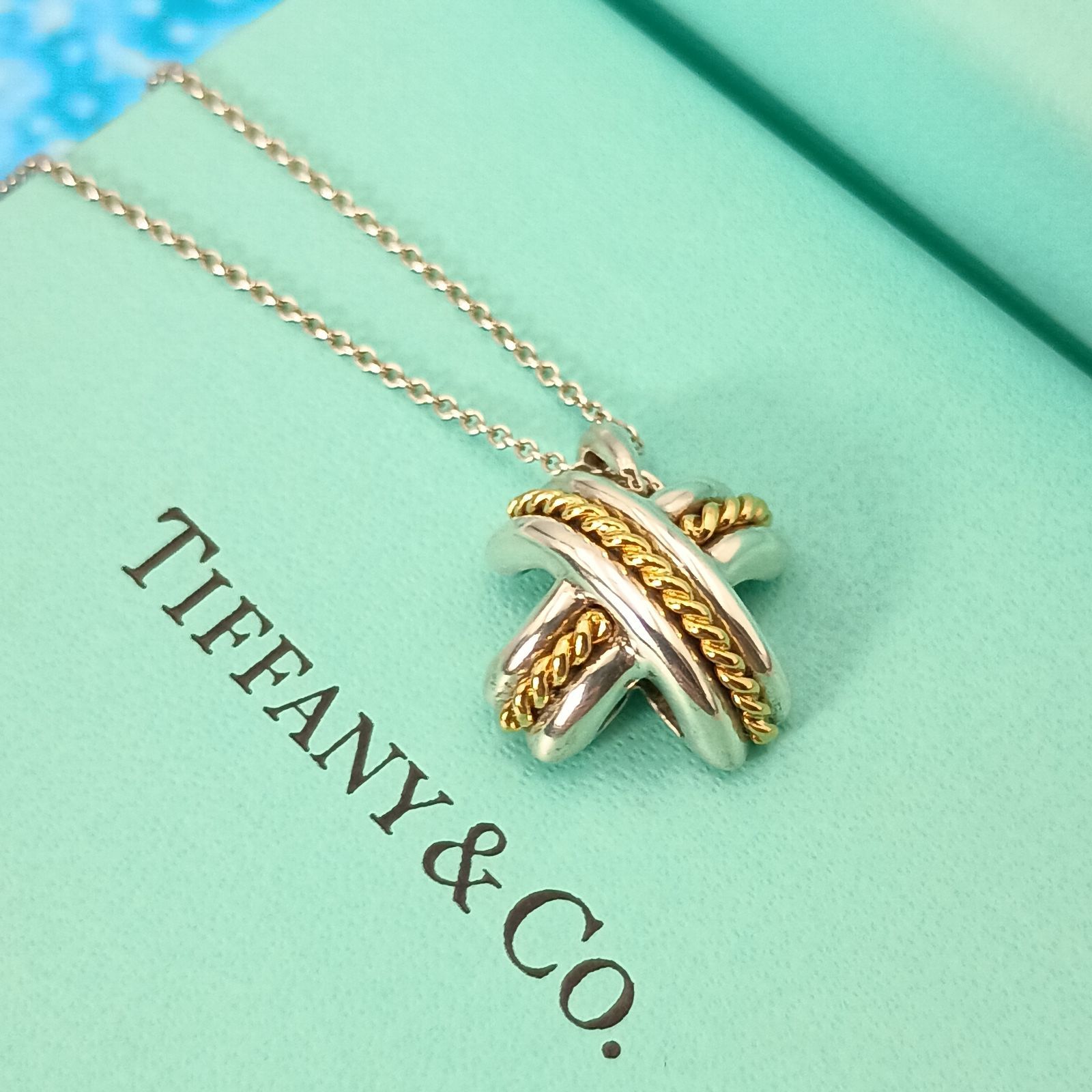 TIFFANY&Co. ティファニー シグネチャー コンビ ネックレス レディース