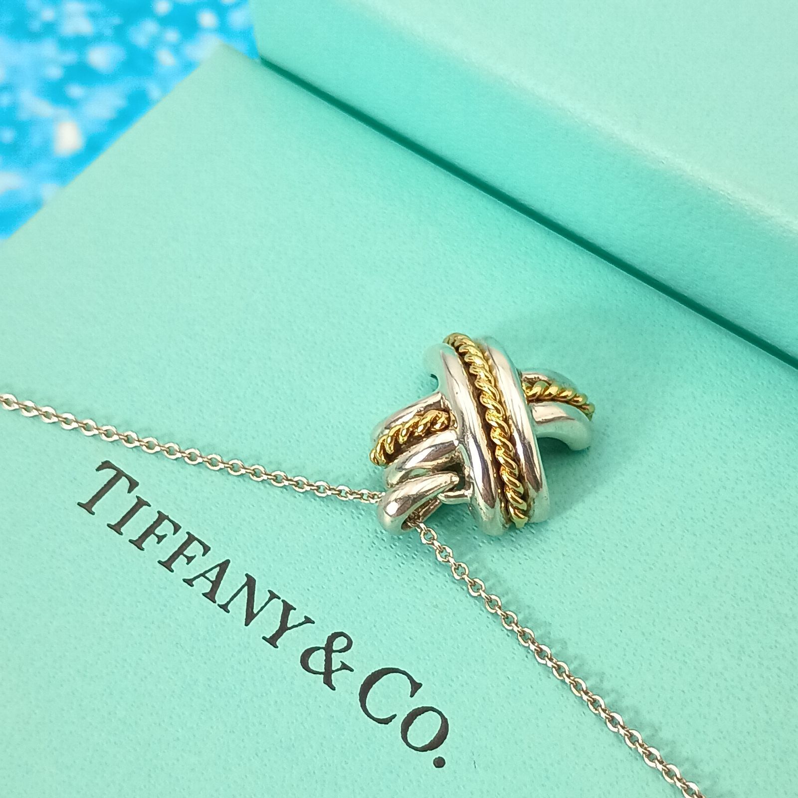 TIFFANY&Co. ティファニー シグネチャー コンビ ネックレス レディース