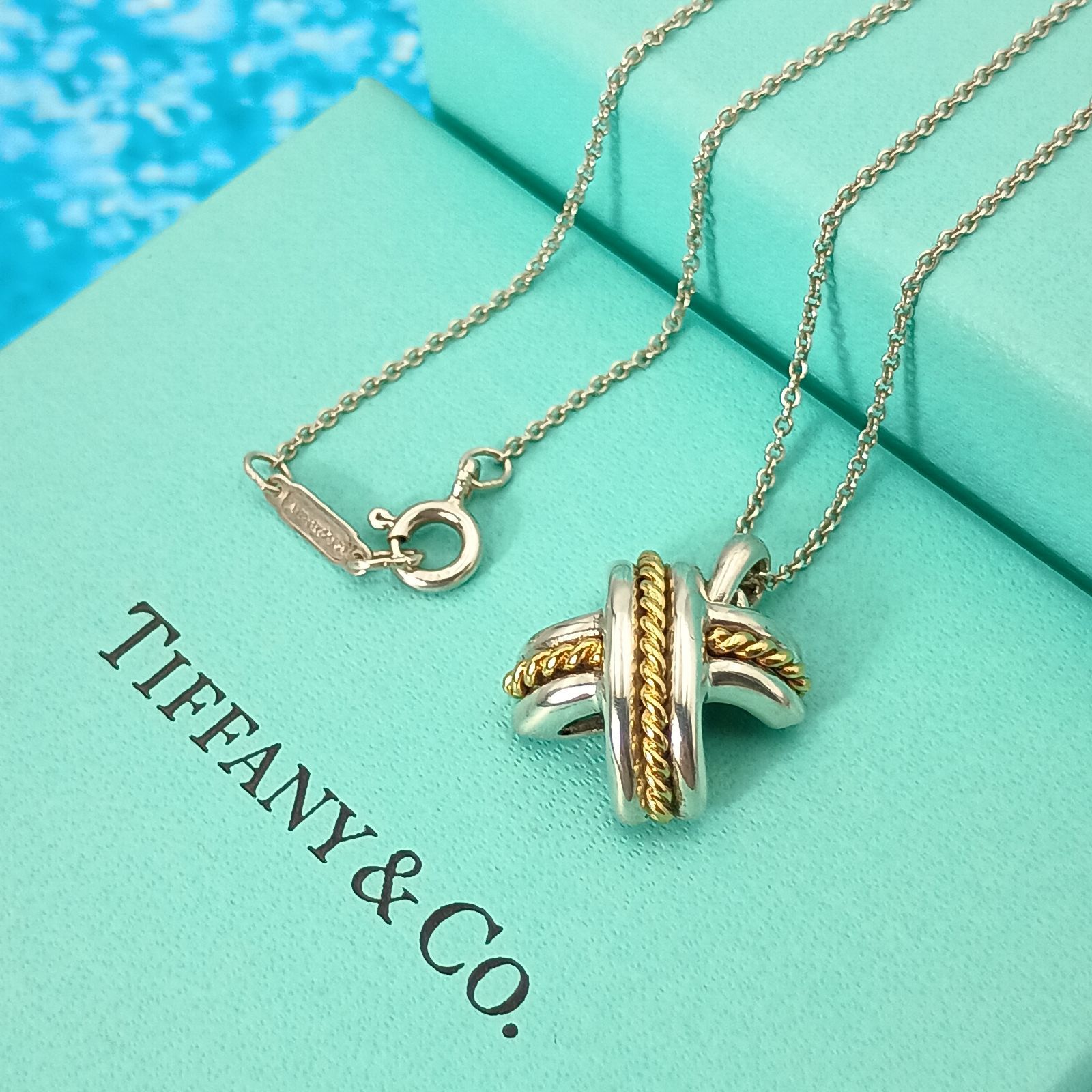 TIFFANY&Co. ティファニー シグネチャー コンビ ネックレス レディース