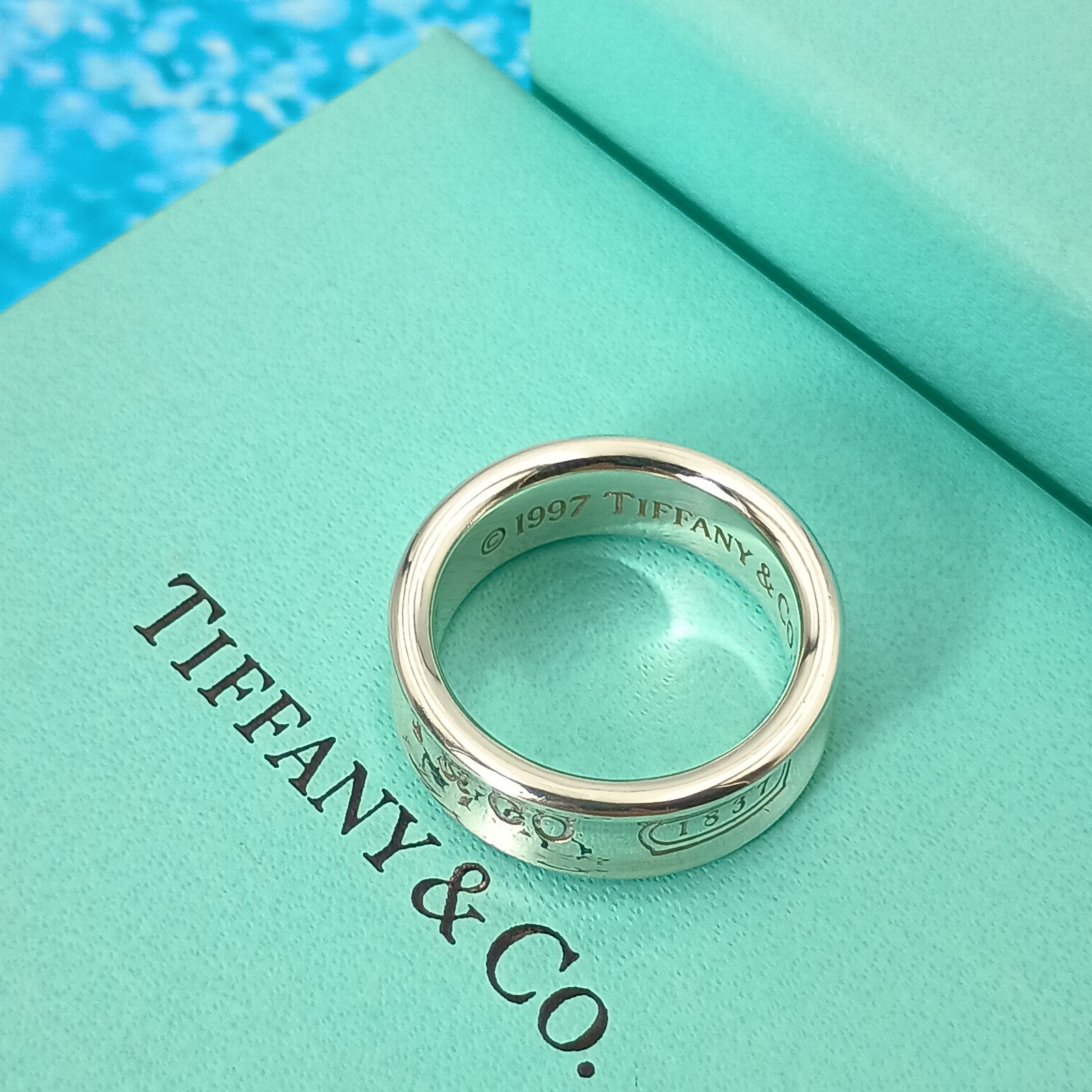 TIFFANY&Co. ティファニー 14号 ナローリング メンズ レディース ユニ