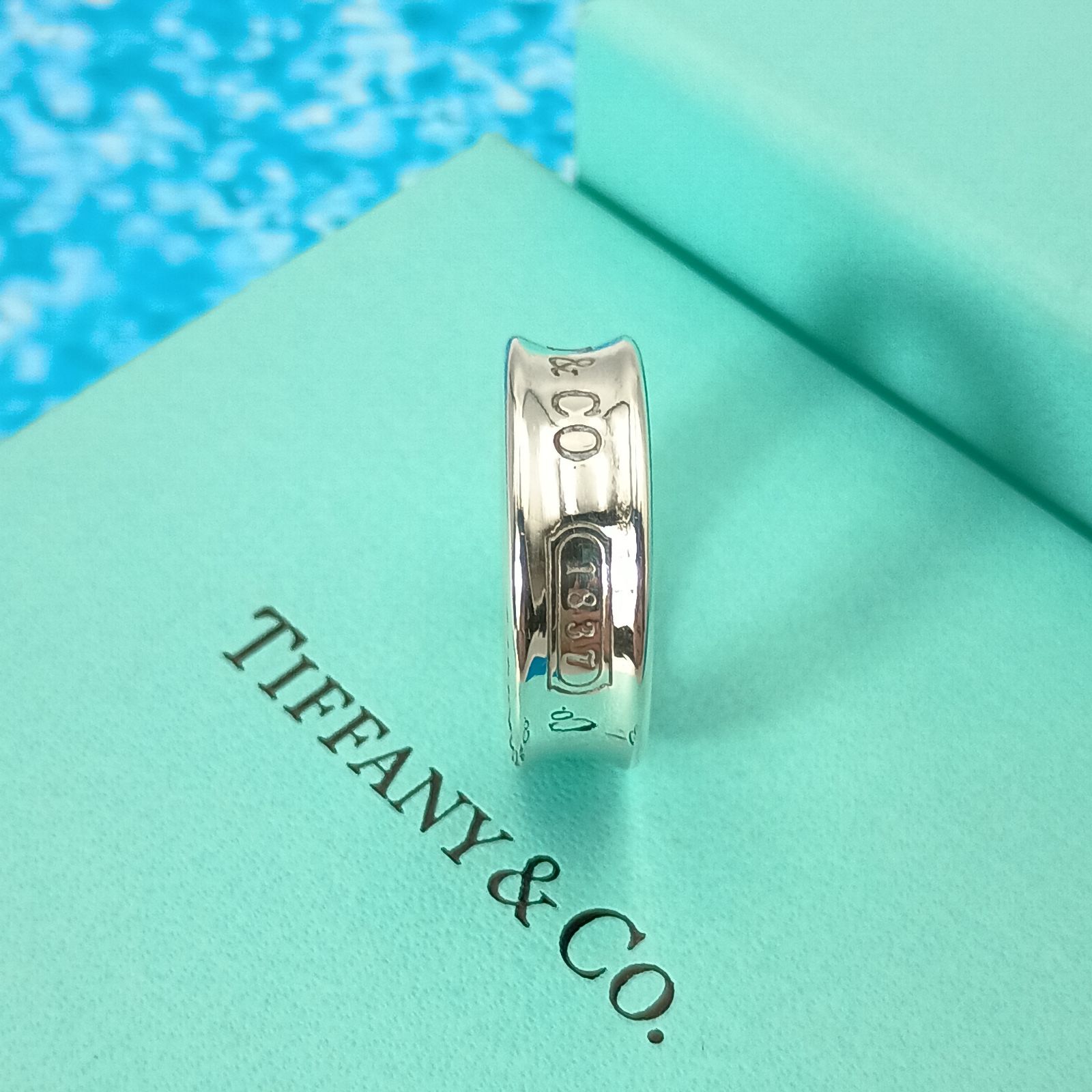 TIFFANY&Co. ティファニー 14号 ナローリング メンズ レディース ユニ