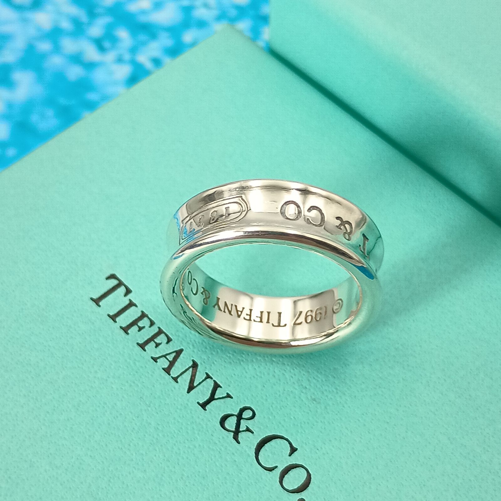 TIFFANY&Co. ティファニー 14号 ナローリング メンズ レディース ユニ