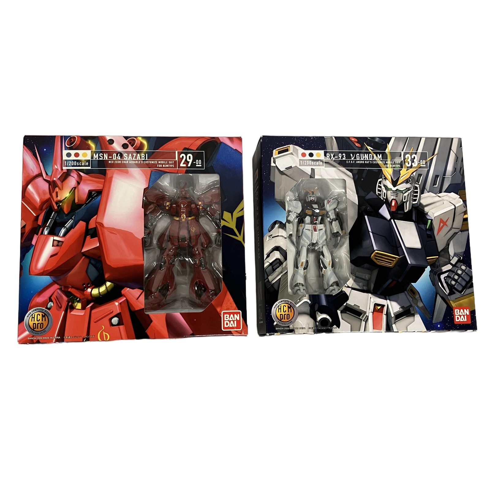 BANDAI HCM-Pro MSN-04 サザビー RX-93 νガンダム 2点セット 1/200