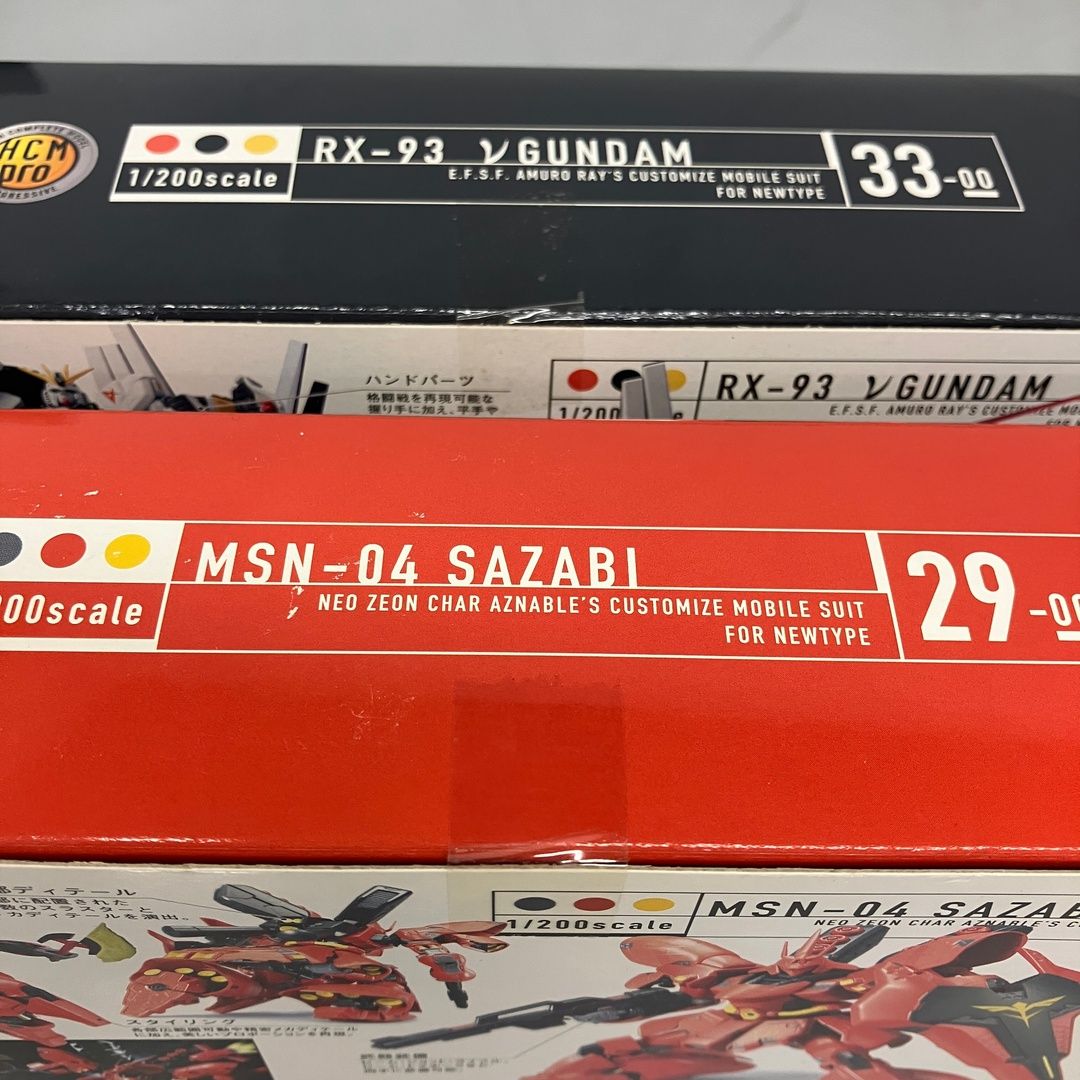 バンダイ HCM pro 1/200 サザビー νガンダム 他 4点セット BANDAI HCM-Pro MSN-04 サザビー RX-93 νガンダム 2点セット 1/200