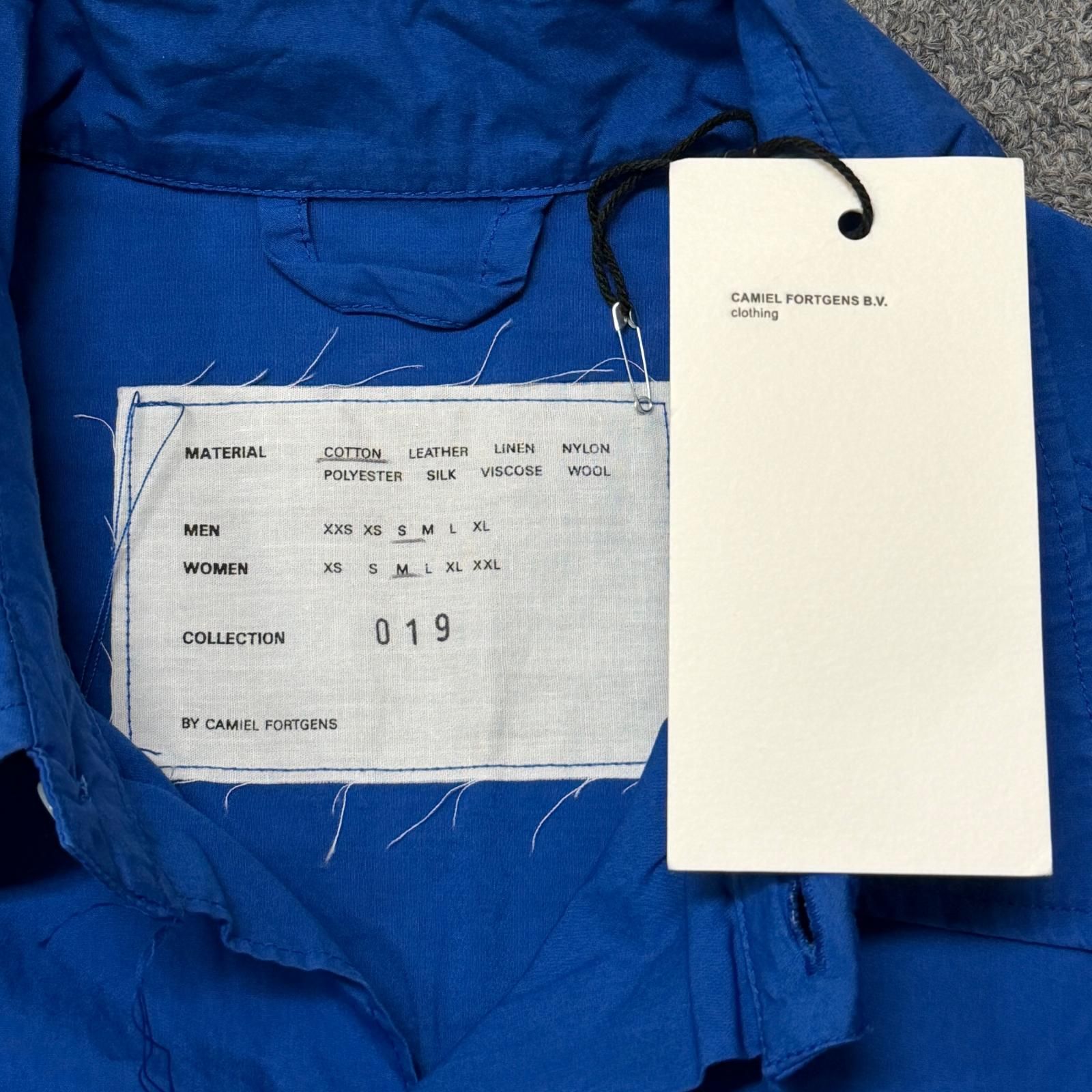 未使用 CAMIEL FORTGENS BOXY SHIRT ボクシーシャツ 半袖シャツ カミ