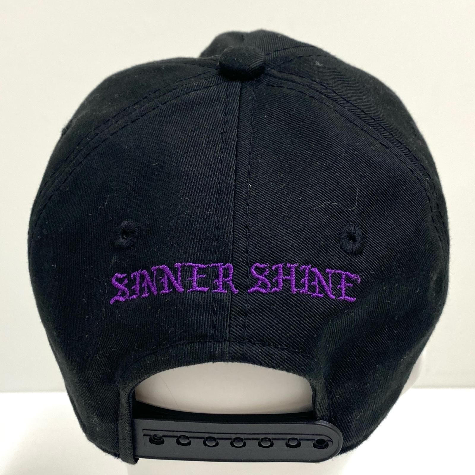 【加古川店】 中古 SAINT MICHAEL | セントマイケルセイントマイケル キャップ CAP SINNER SHINE SM-HR1-0000-090 国内正規品 ブラック 【118】 加古川店】 中古 SAINT MICHAEL | セントマイケルセイントマイケル