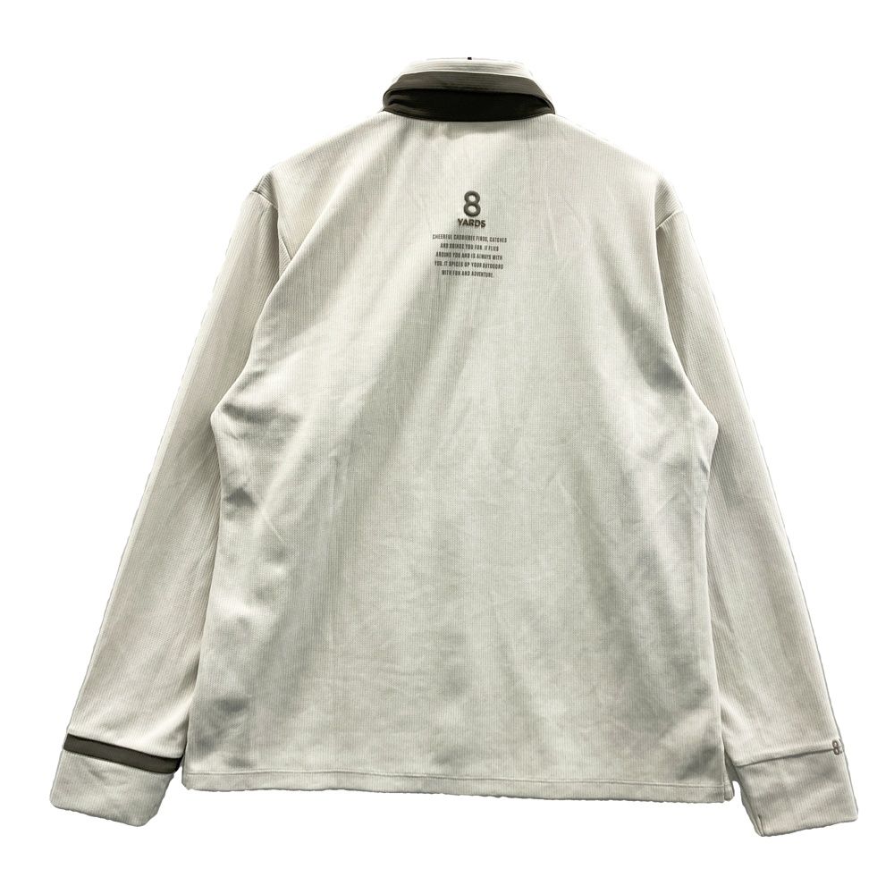 【新品未使用】8YARDS ポロシャツ サイズL ベージュ サイズ：XL 8YARDS ハチヤーズ 長袖ポロシャツ ベージュ系
