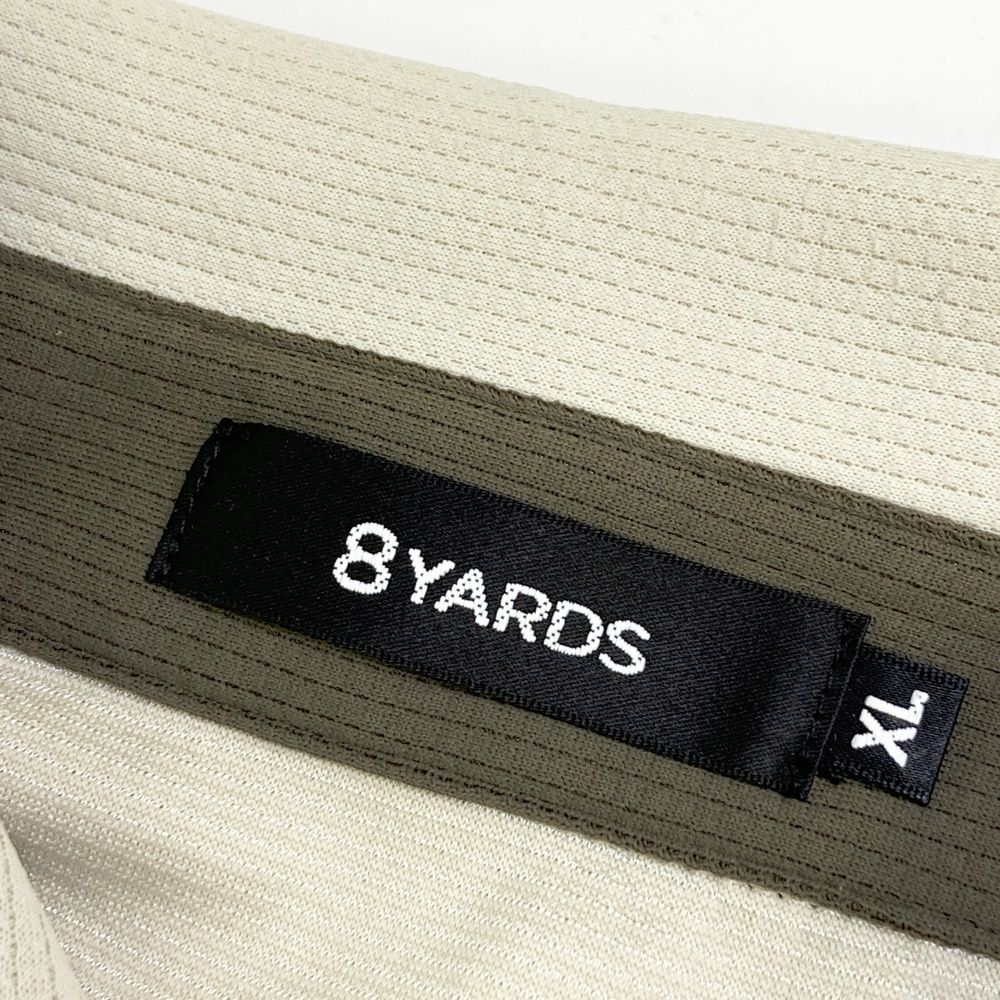 サイズ：XL 8YARDS ハチヤーズ 長袖ポロシャツ ベージュ系