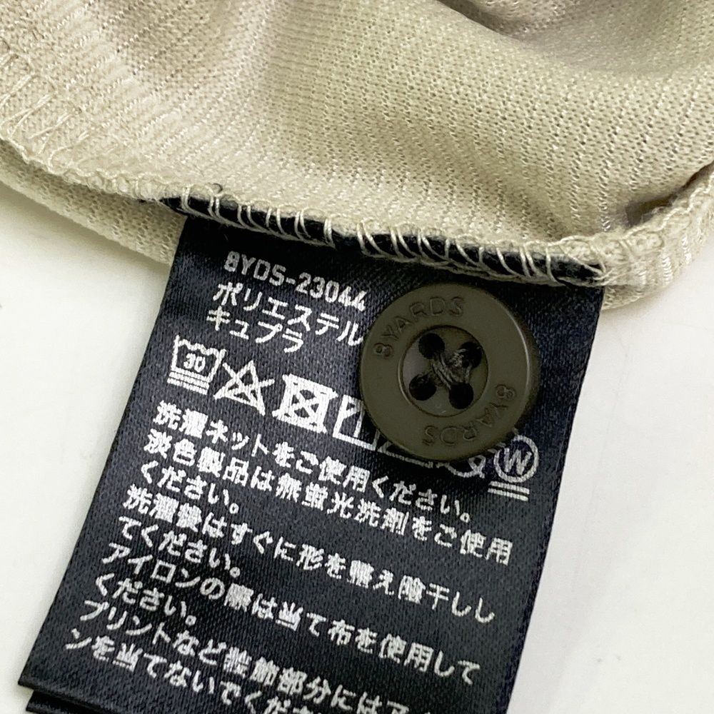 サイズ：XL 8YARDS ハチヤーズ 長袖ポロシャツ ベージュ系