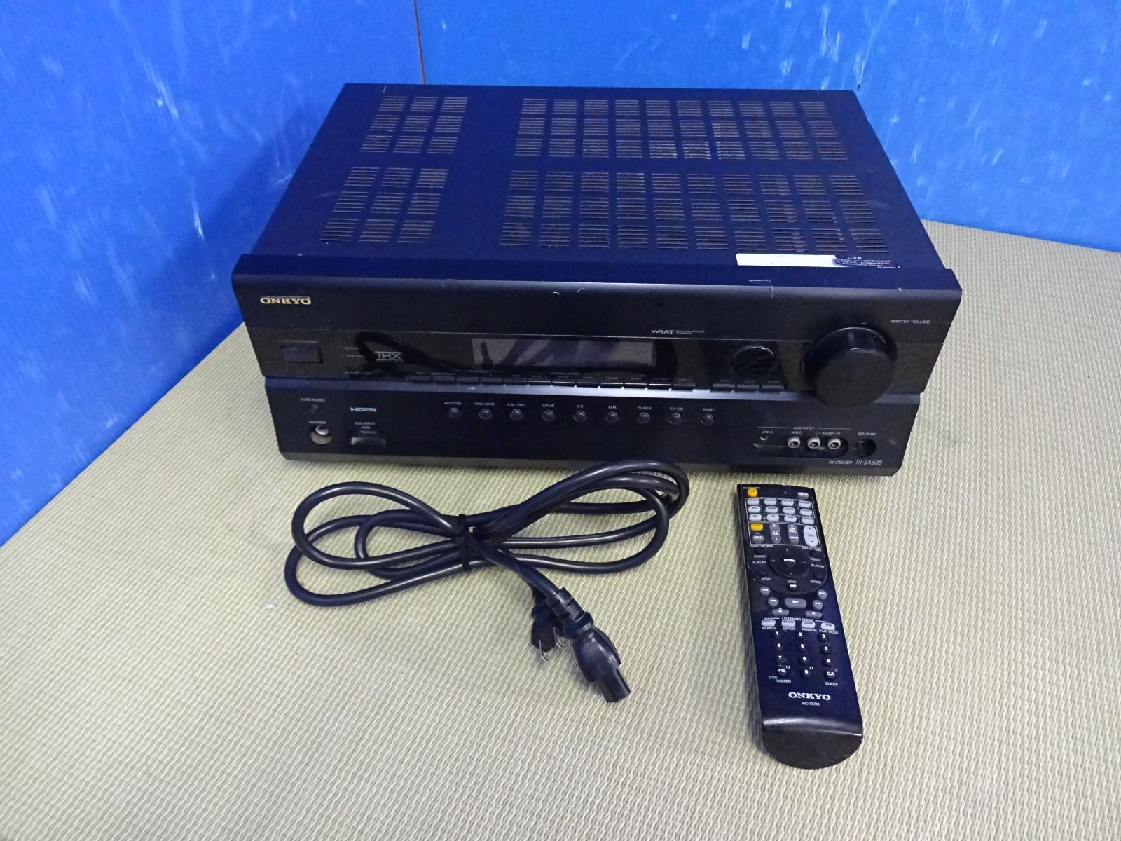 i214☆ONKYO TX-SA608 AVアンプ・動作確認・保証付き・送料無料☆2606