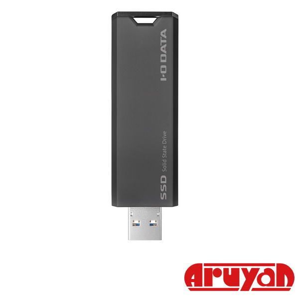 (新品未使用）アイ・オー・データ USB SSPS-US2GR グレー×ブラック 2TB USB 10Gbps（USB 3.2 Gen2）対応 スティックSSD 4957180171302