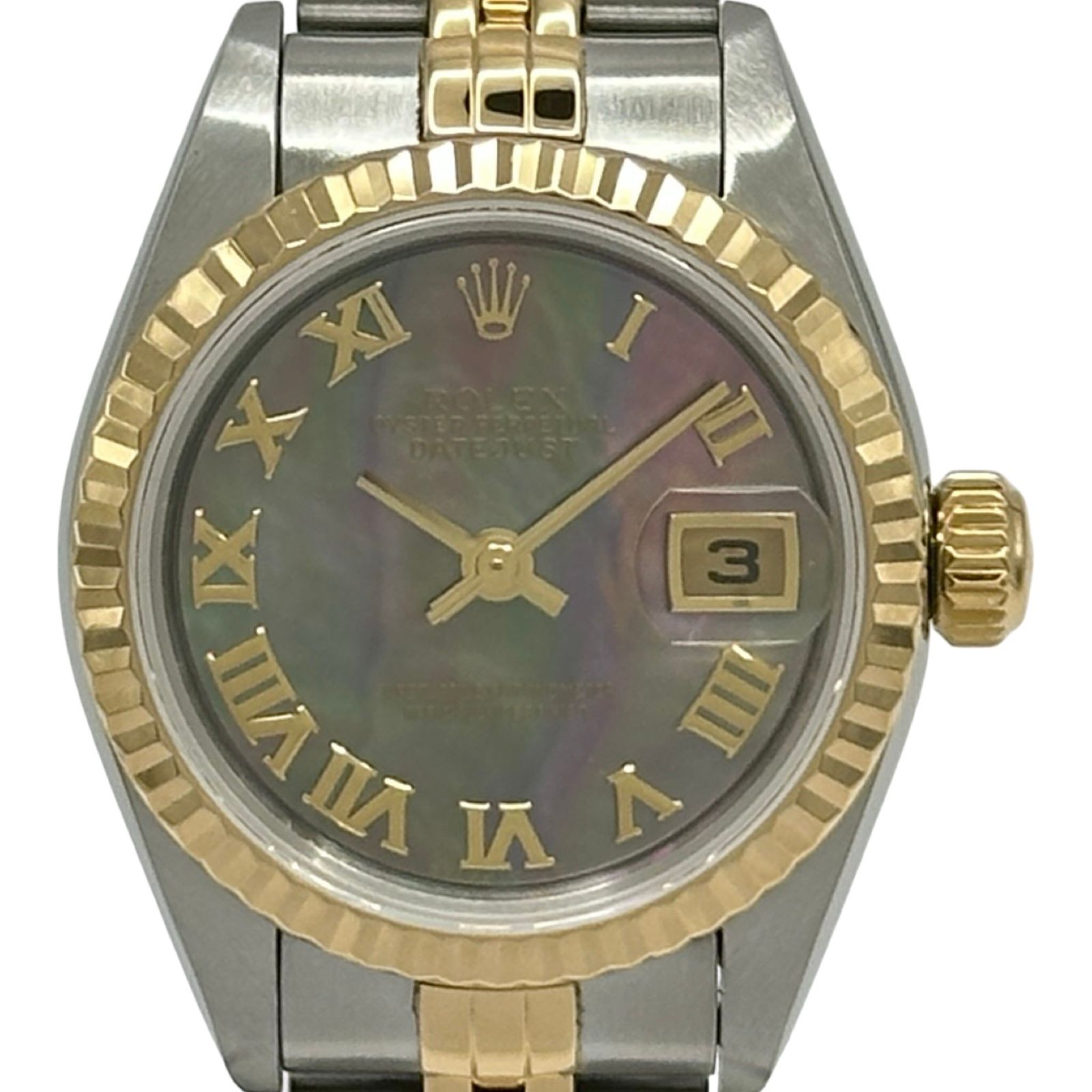ロレックス ROLEX デイトジャスト 79173NR ブラックシェル ゴールド 