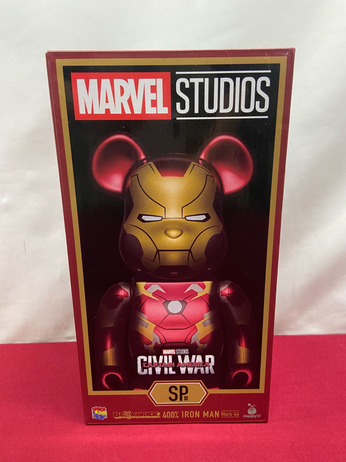カメ】 MARVEL STUDIOS Happyくじ BE@RBRICK SP賞 BE@RBRICK 400% IRON