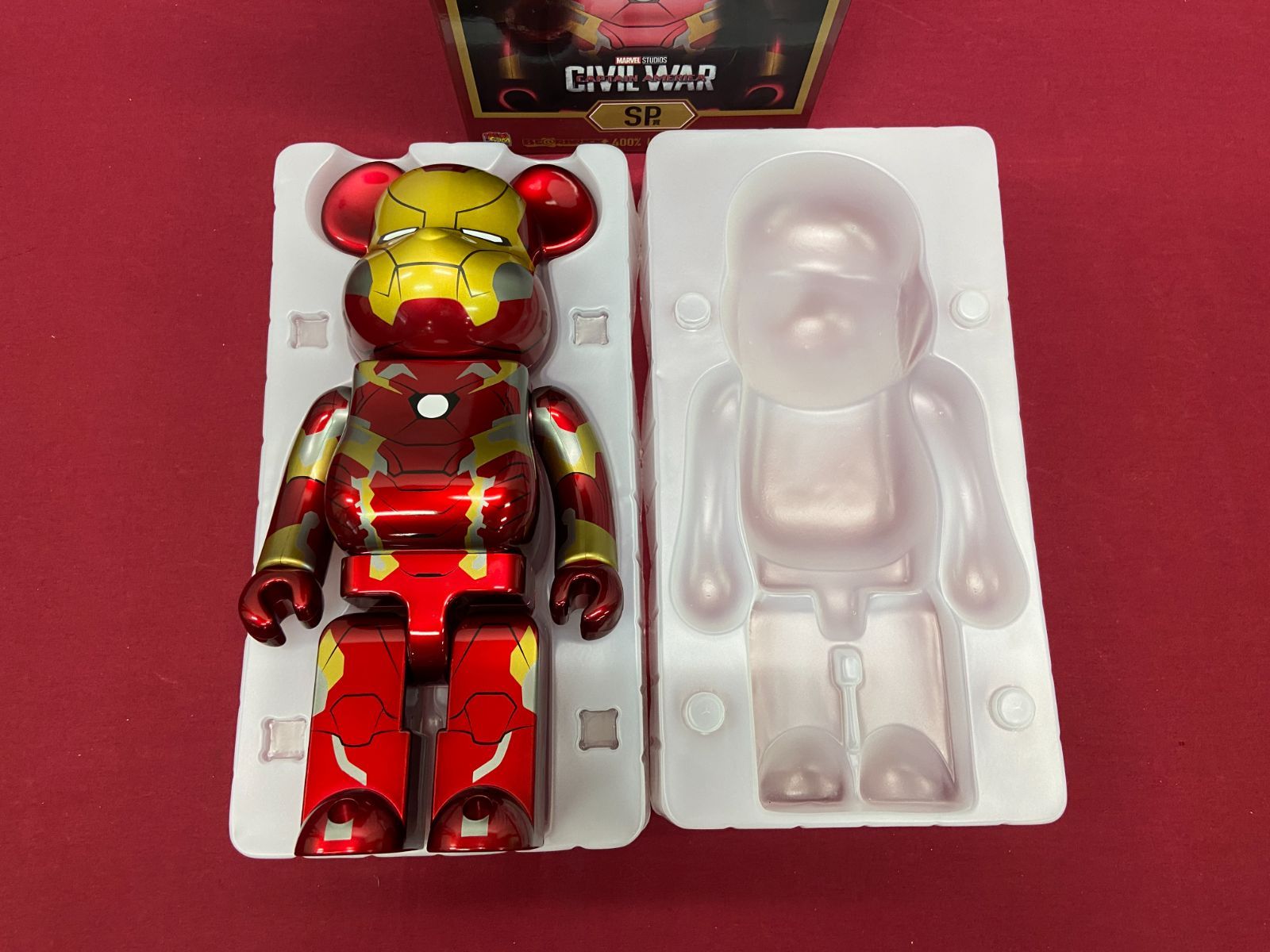 カメ】 MARVEL STUDIOS Happyくじ BE@RBRICK SP賞 BE@RBRICK 400% IRON 