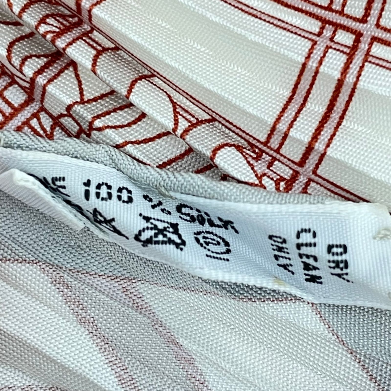 極美品 HERMES エルメス シルク スカーフ プリーツ VOYAGE AU LONG 