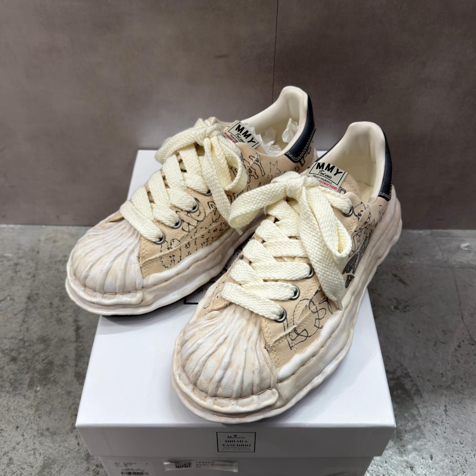参考上代50600円 未使用 Maison MIHARA YASUHIRO 26SS BLAKEY graffiti