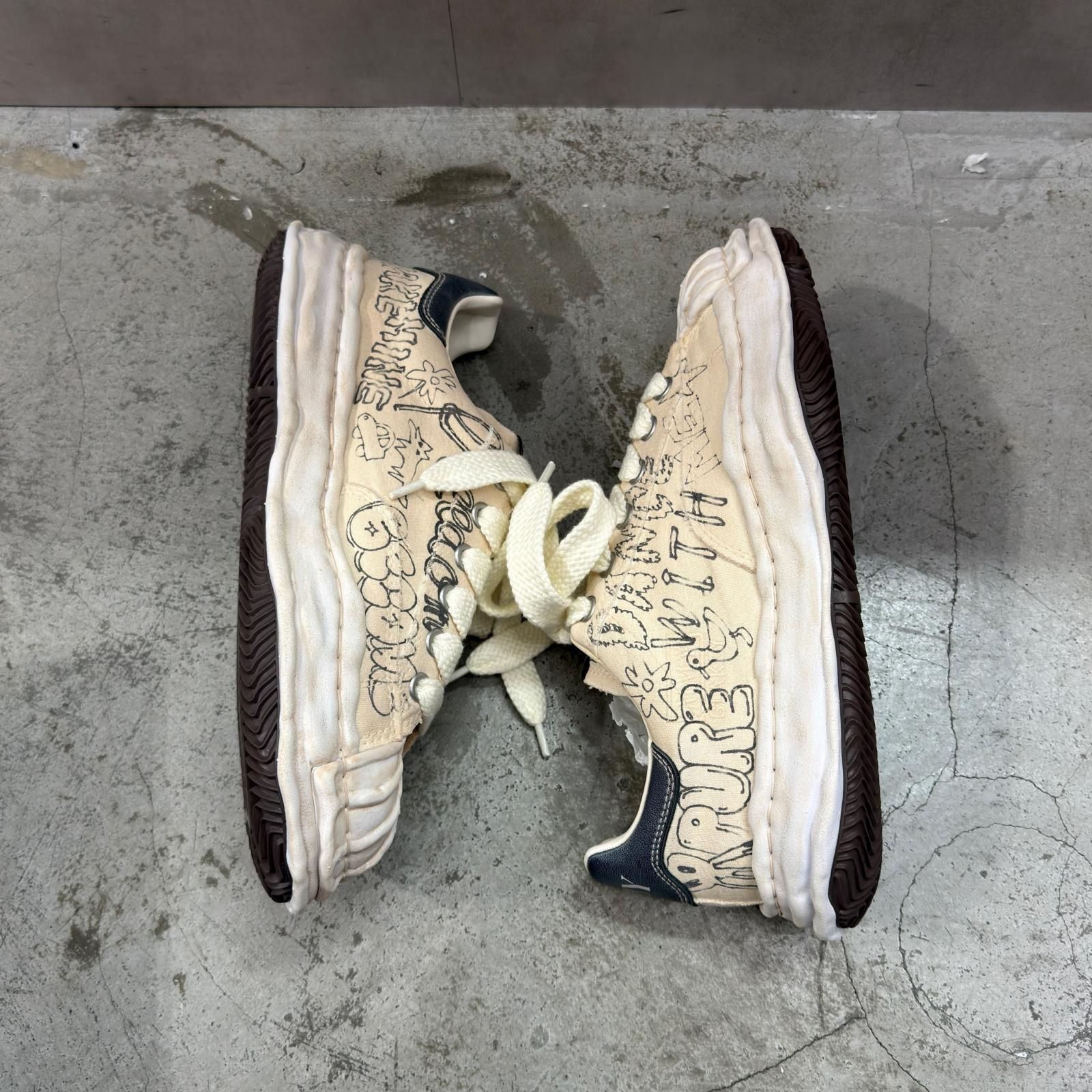 参考上代50600円 未使用 Maison MIHARA YASUHIRO 26SS BLAKEY graffiti 