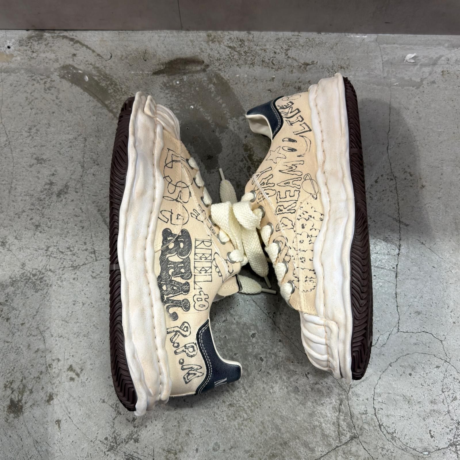 参考上代50600円 未使用 Maison MIHARA YASUHIRO 26SS BLAKEY graffiti 