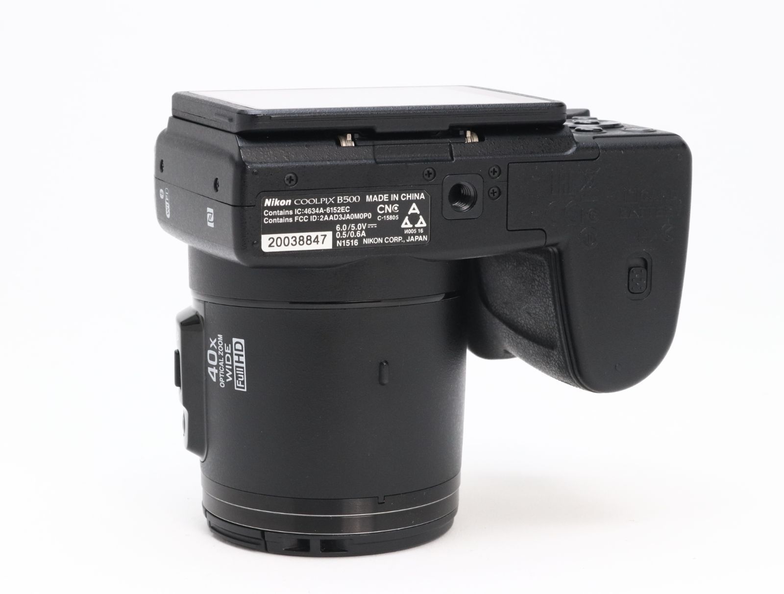 A (美品) Nikon ニコン COOLPIX B500 ブラック 初期不良返品対応 55