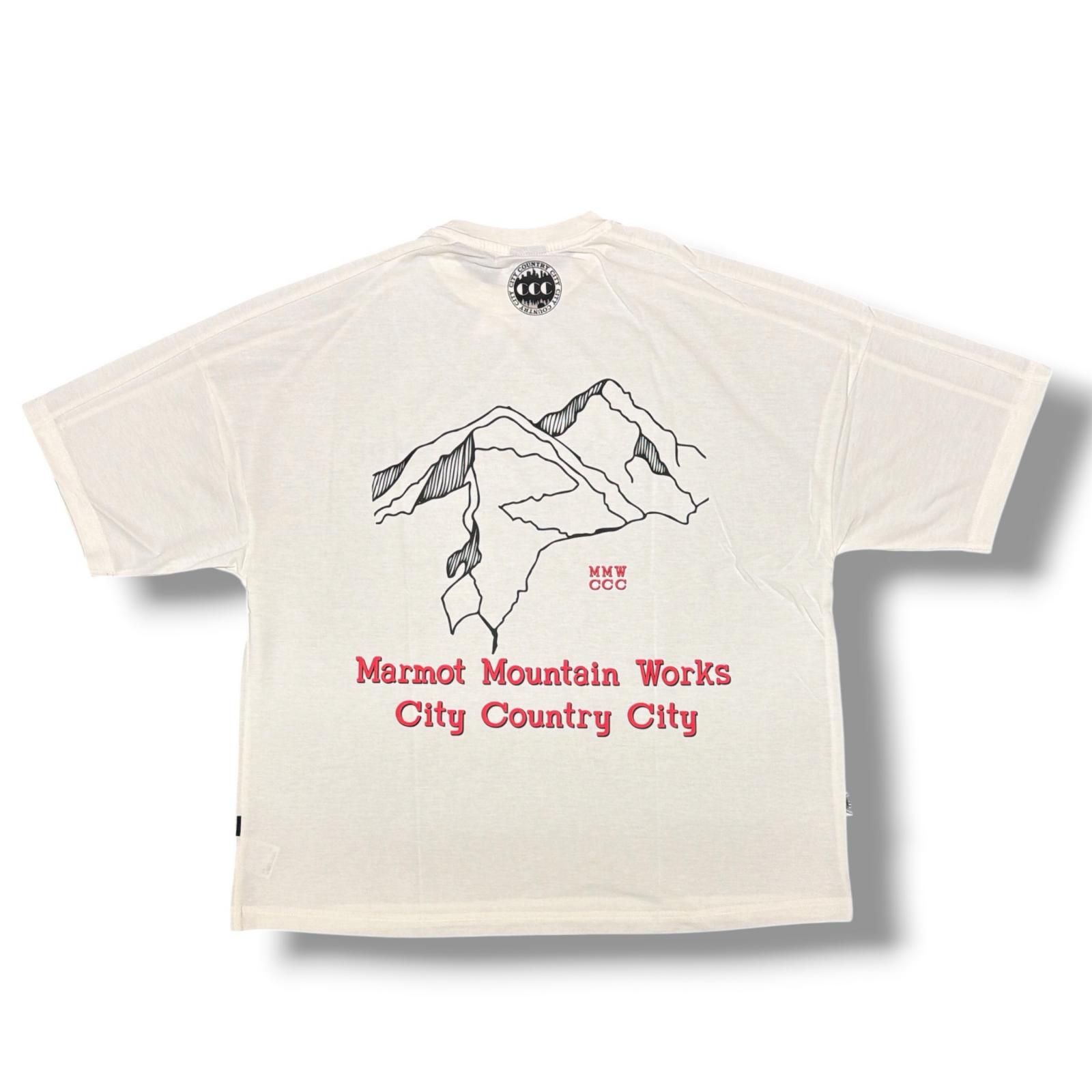 未使用 CITY COUNTRY CITY × MARMOT MMWCCC EVERYWHERE T-SHIRT_WORDS 