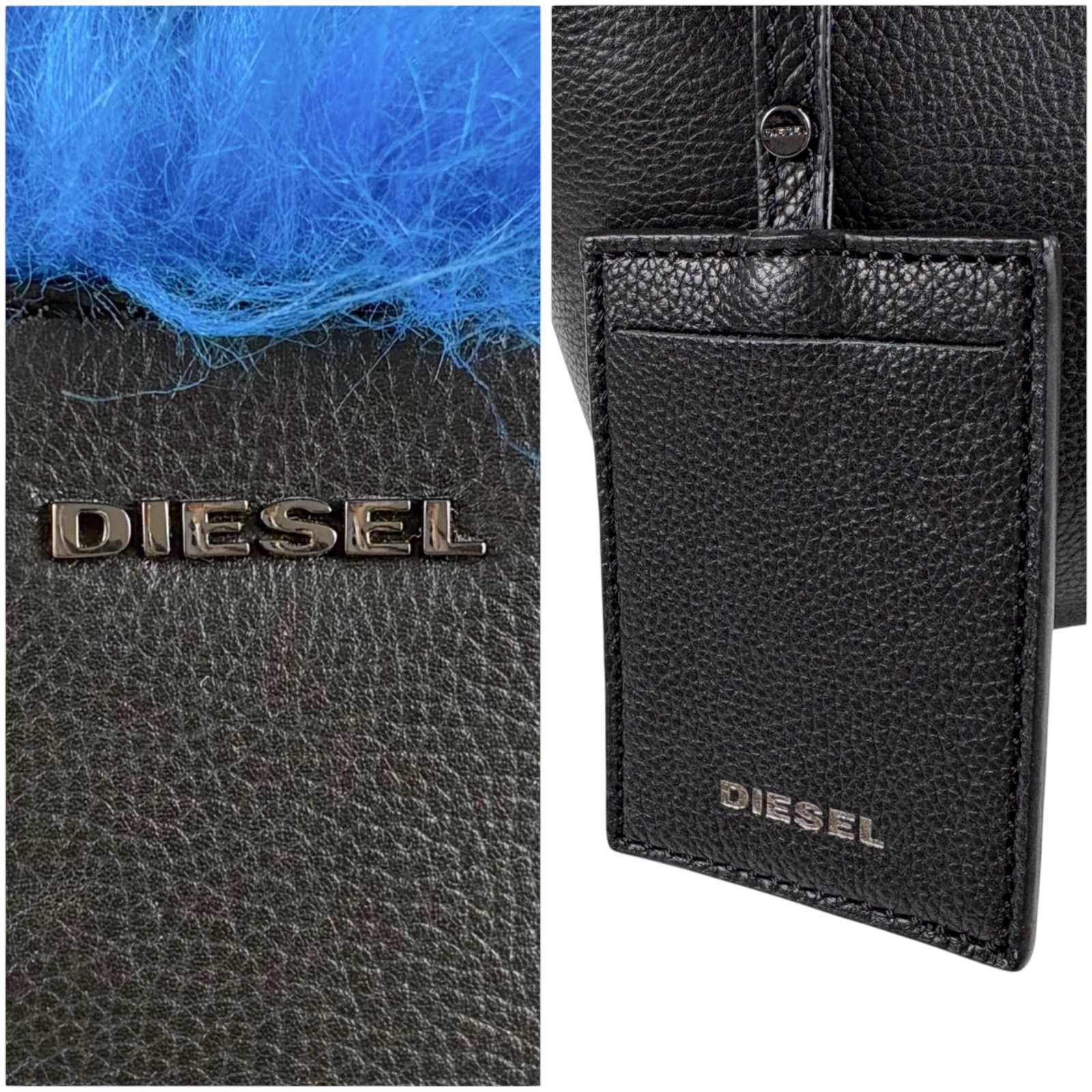 ディーゼル DIESEL リバーシブル トートバッグ ハンドバッグ ブラック 