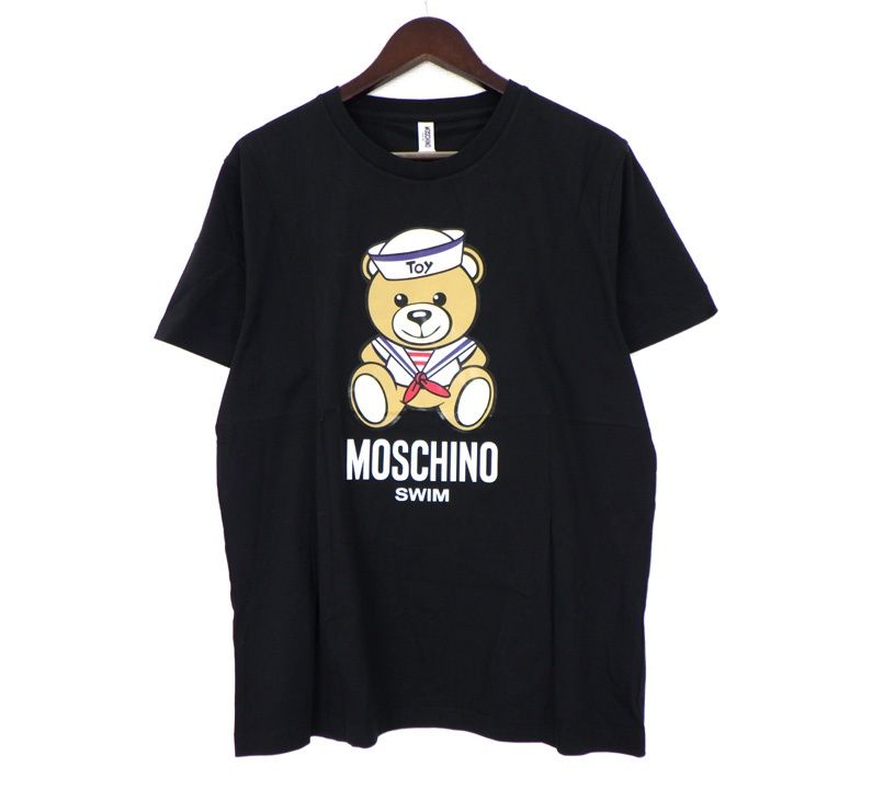 モスキーノ MOSCHINO 【 A1908 】 スイム ベア プリント 半袖 Tシャツ 