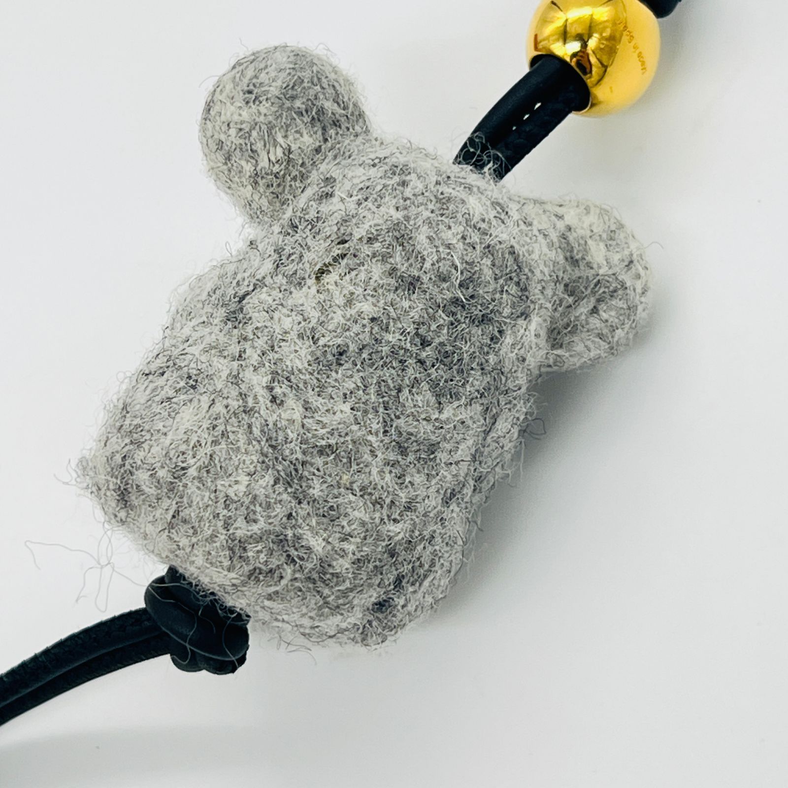 LOEWE ロエベ チャーム コアラ チャーム グレー フィルト レザー
