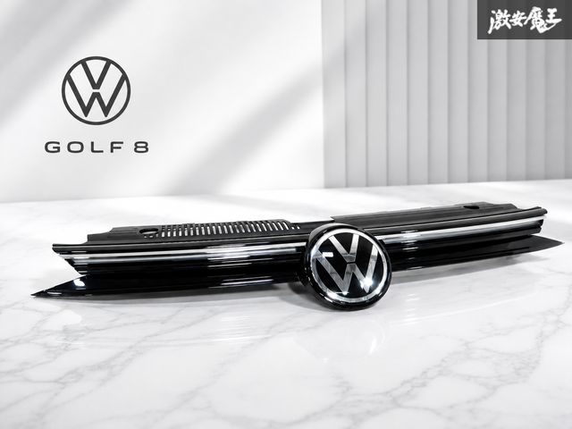 【イルミ点灯OK】VW フォルクスワーゲン 純正 5H ゴルフ8 LED イルミ付 フロントグリル ラジエータグリル 5H0.853.651.BD 即納 棚