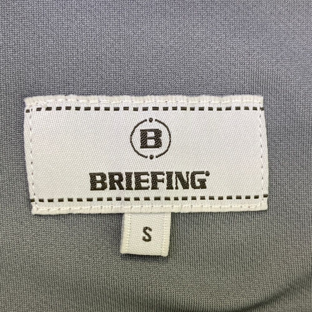 サイズ：S BRIEFING GOLF ブリーフィング ジップベスト グレー系