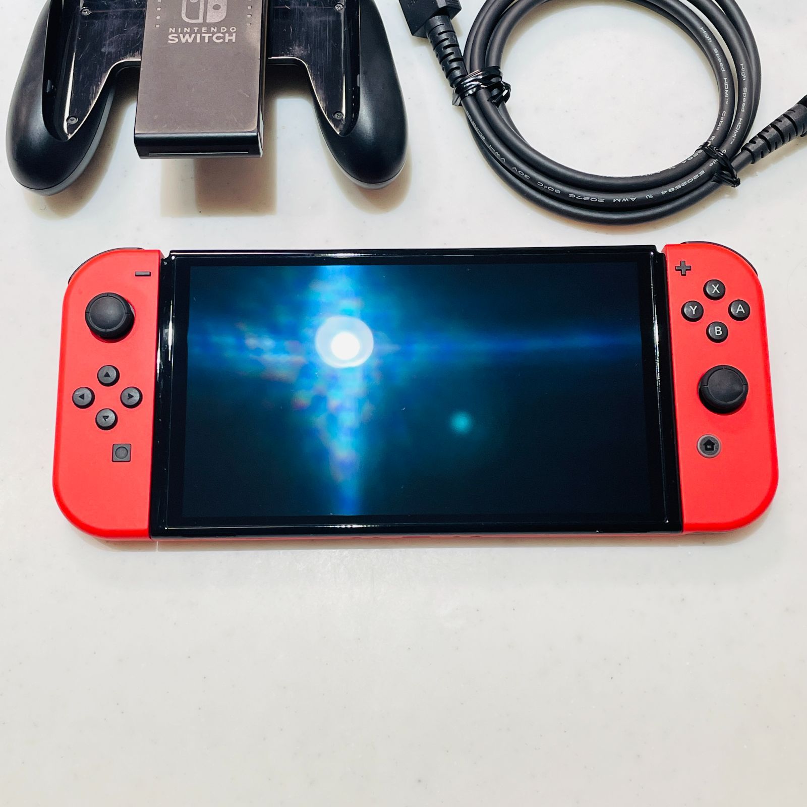 Nintendo Switch 有機ELモデル マリオレッド 2023年製 液晶傷なし 美品