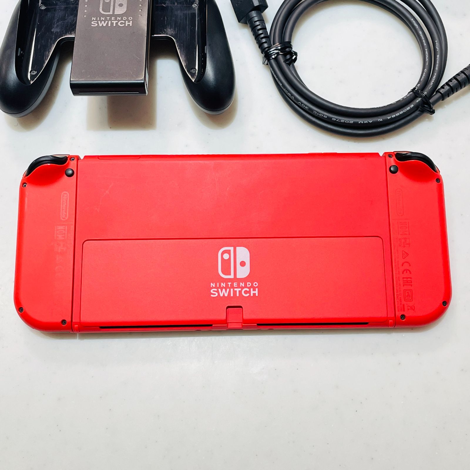 Nintendo Switch 有機ELモデル マリオレッド 2023年製 液晶傷なし 美品
