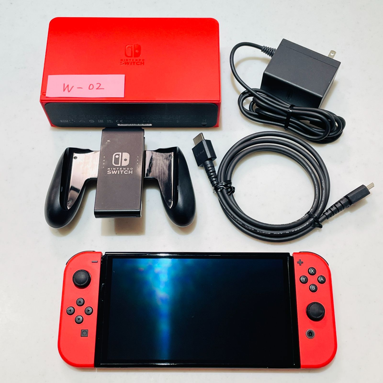 Nintendo Switch 有機ELモデル マリオレッド 2023年製 液晶傷なし 美品