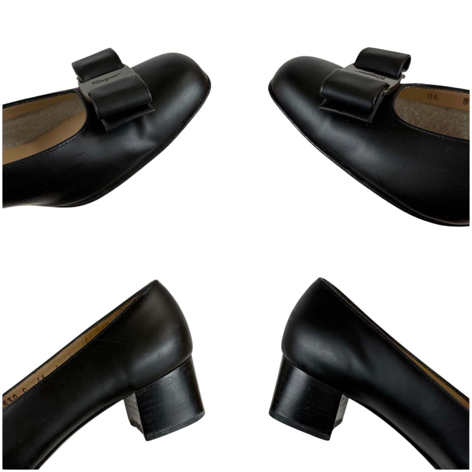美品✨サルバトーレフェラガモ ヴァラリボン パンプス 人気 定番 黒 6C サルヴァトーレフェラガモ Salvatore Ferragamo ヴァラリボン パンプス