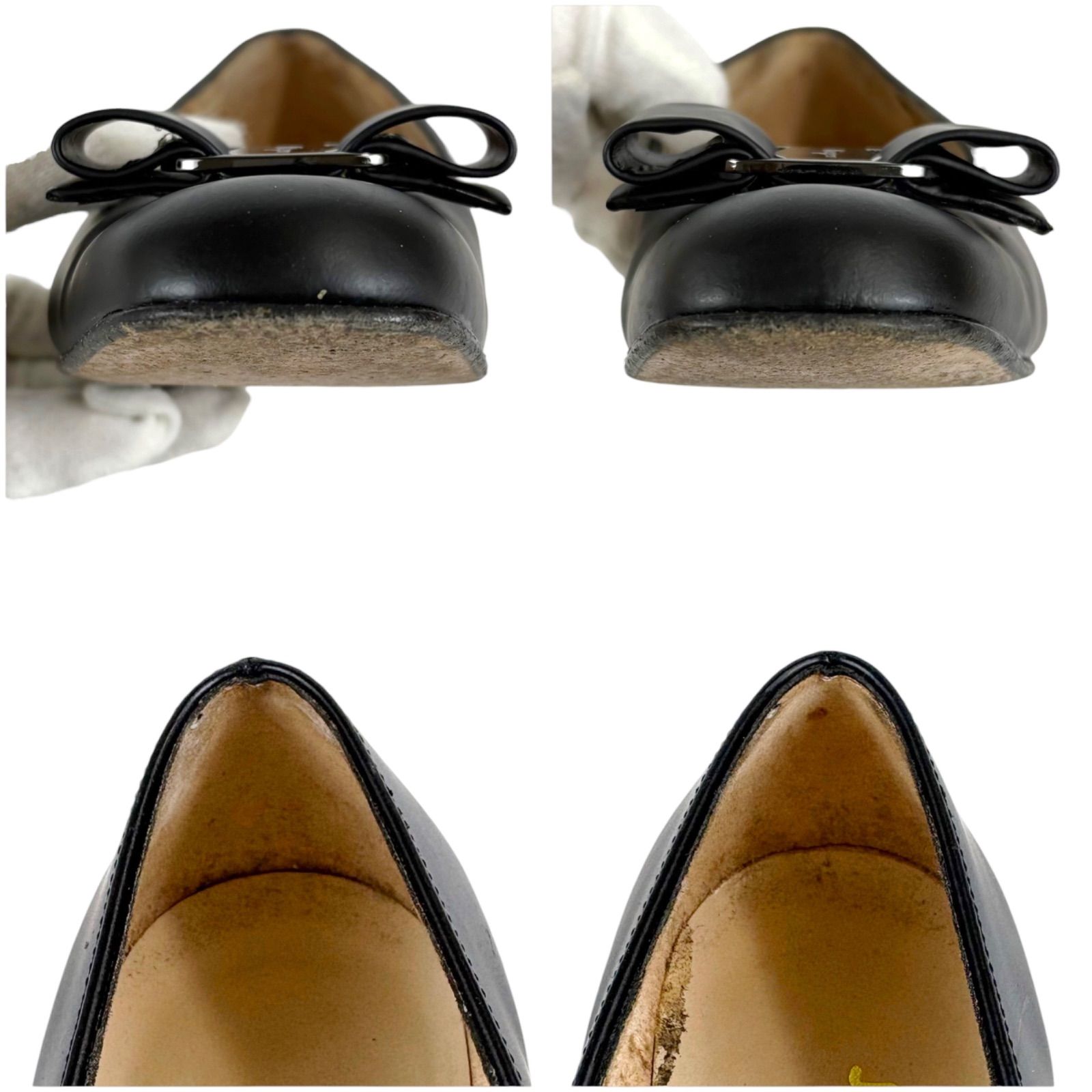 サルヴァトーレフェラガモ Salvatore Ferragamo ヴァラリボン パンプス