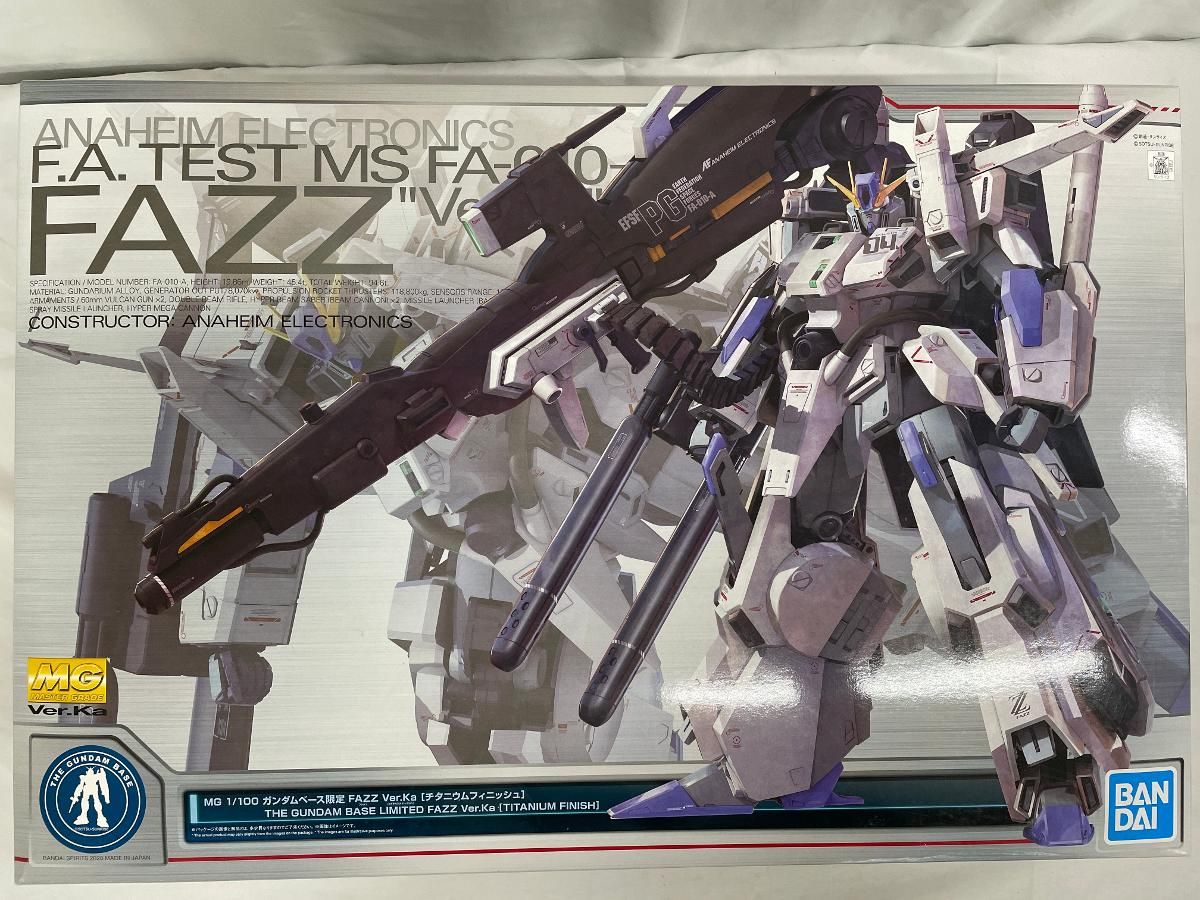 ♪【未開封】1/100 MG FA-010A FAZZ Ver.Ka チタニウムフィニッシュ