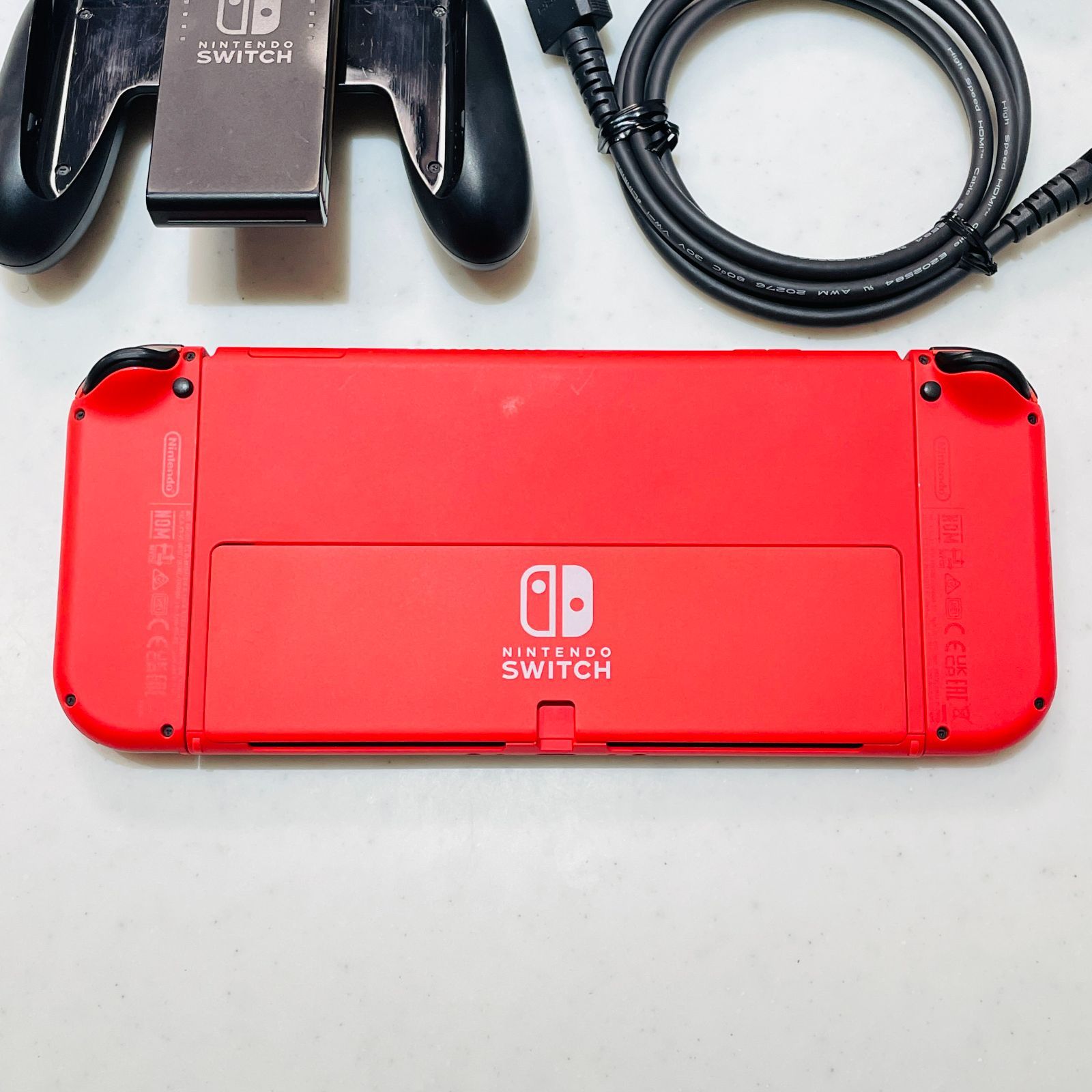 ニンテンドースイッチ 有機ELモデル マリオレッド 2023年製 美品 画面