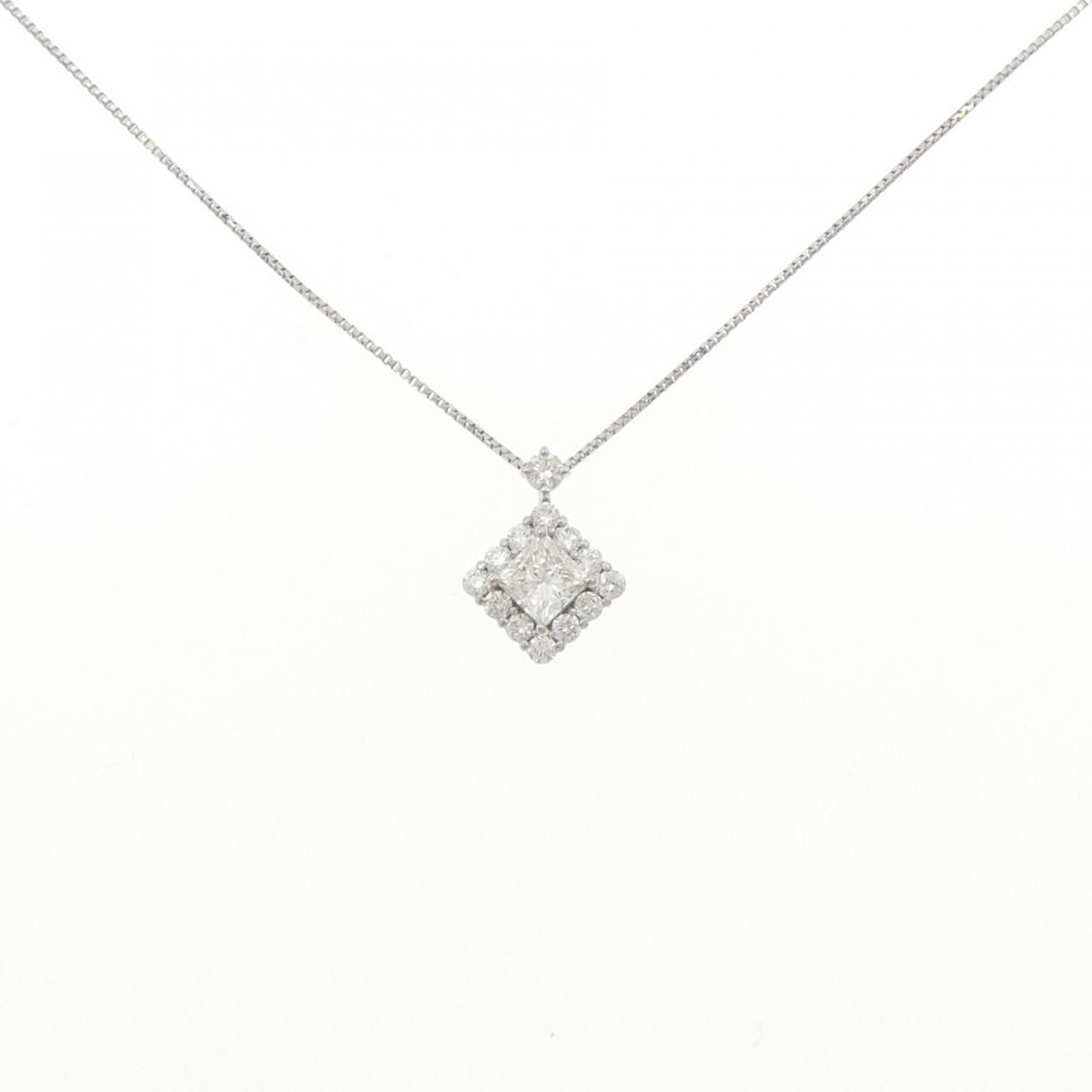 PT900/PT850 diamond necklace 0.321CT G VVS1 fancy cut