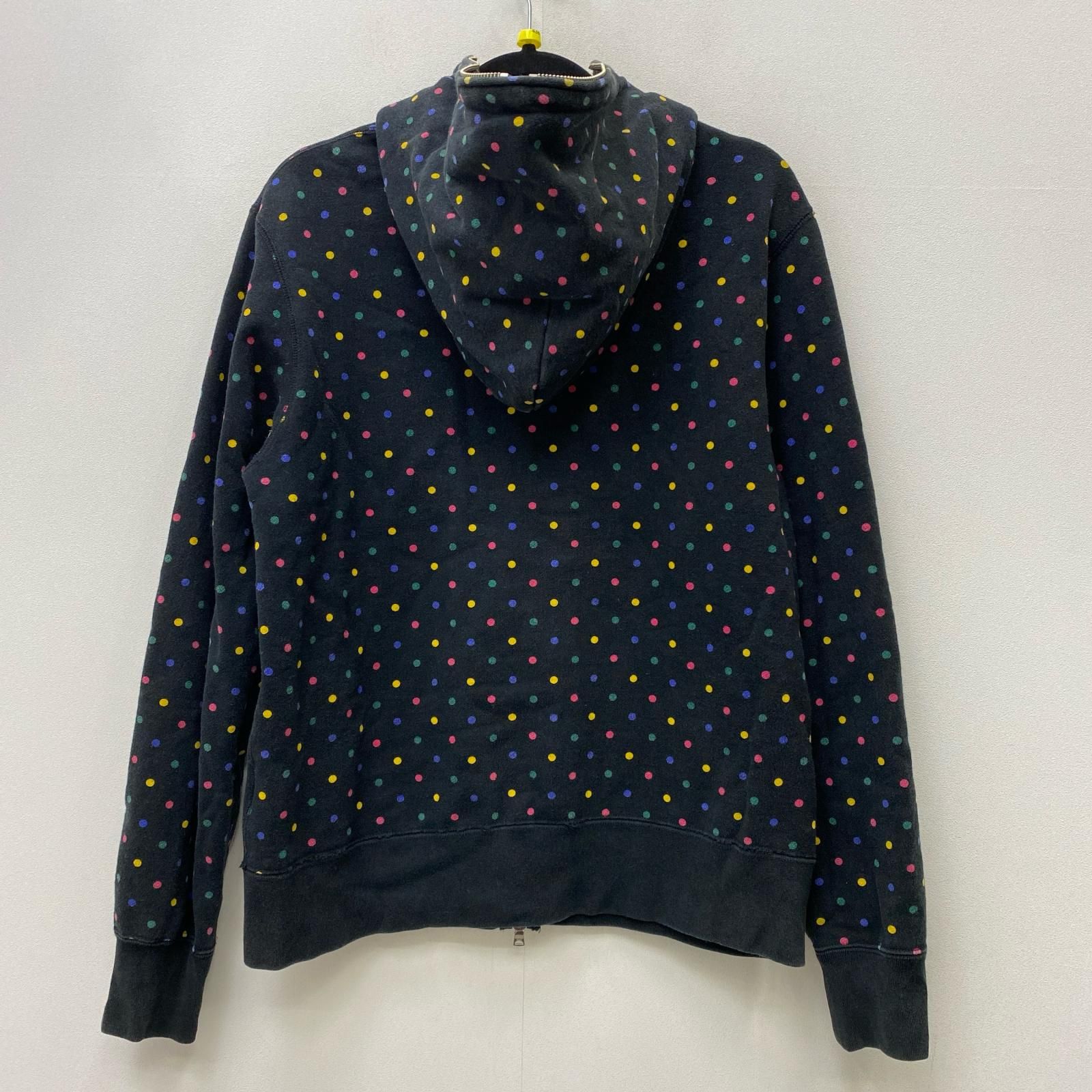 【加古川店】 中古 A BATHING APE | アベイシングエイプ パーカー full zip multi dot hoodie 001zp0801002x ブラック サイズ：L 【103】 加古川店】 中古 A BATHING APE | アベイシングエイプ パーカー full