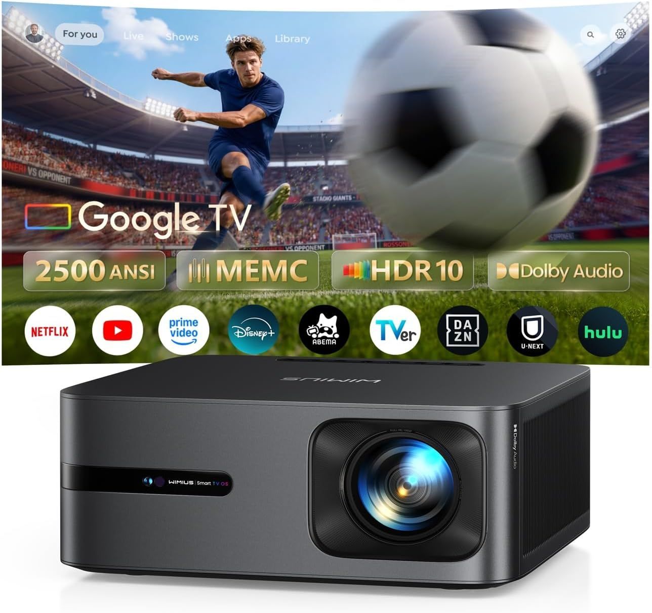 美品 WiMiUS G2 プロジェクター Google TV 2500ANSI - メルカリ