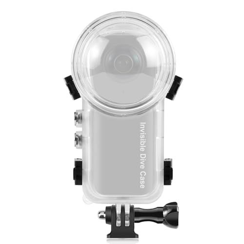 PULUZ 【Insta360 X3用インビジブルダイブハウジングケース】50m/164フィート防水ケース保護水中ダイビングシェルブラケットアクセサリー付き 防水ケース