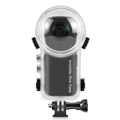 PULUZ【インスタ360 ケース 防水 x4】完全透明ダイビングケース、S50防水ダイビングケース（色：クリア）と互換性があります。防水ケース