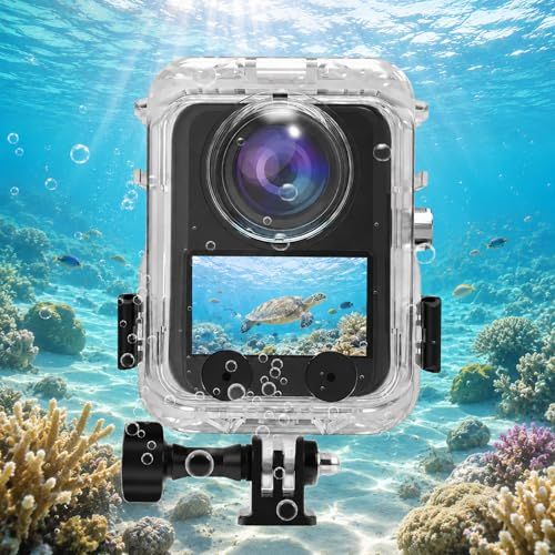 PULUZ DJI Osmo 360用防水ケース 45m防水 ARレンズ 曇り止め 360°パノラマ撮影対応 耐衝撃 水中操作可能 オスモ 360用ダイビングハウジングケース シュノーケリング・サーフィン・スキー対応