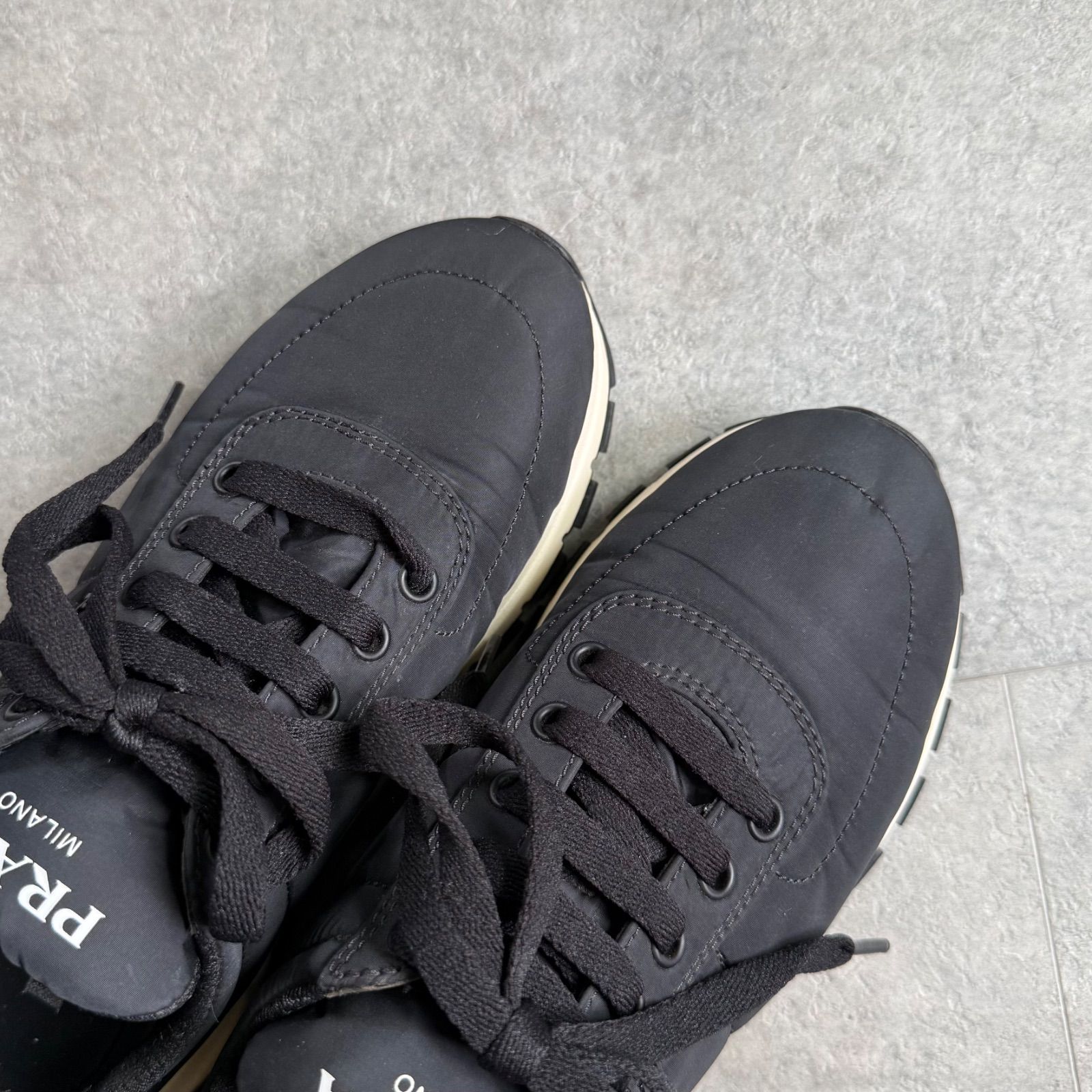 PRADA プラダ スニーカー ナイロン ブラック スニーカー 1E553L 35.5