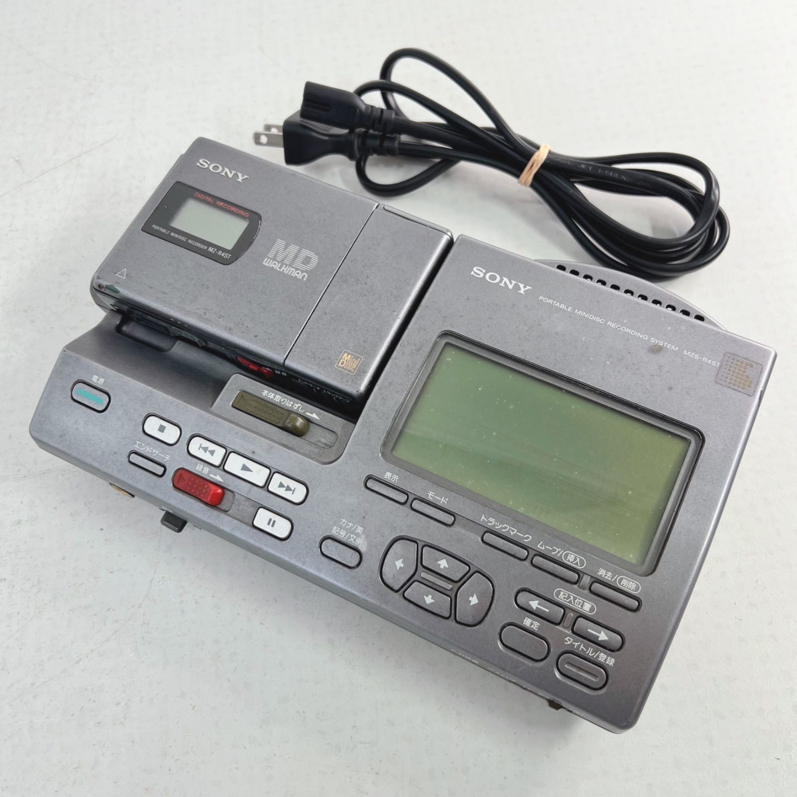 動作確認済】SONY ソニー ポータブル MD レコーディングシステム MZS